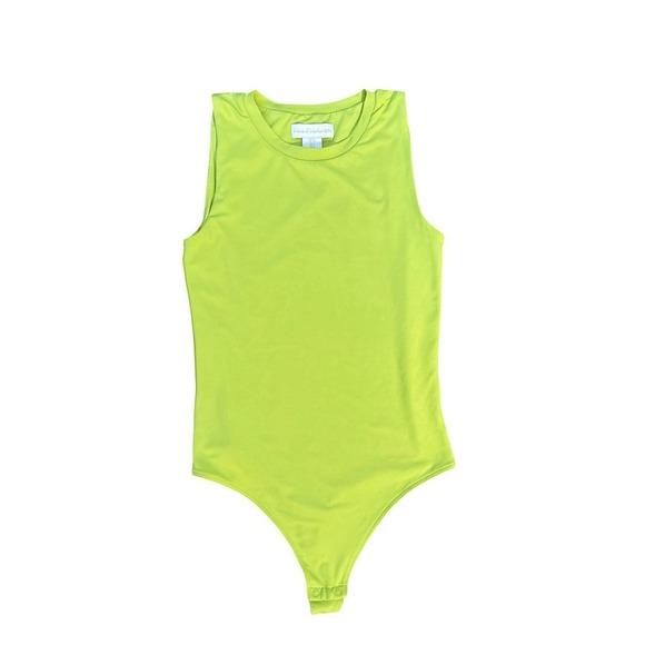 House of Harlow 1960 Tops - House of Harlow 1960 Lime‎ Green Double Lined Bodysuit Y2K Chic Women's Small